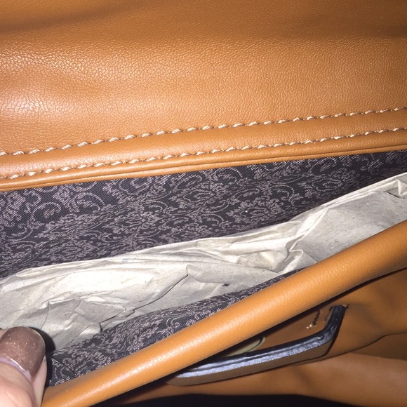 Camel Cognac MoDa New York Crossbody Bag Purse NWT - Picture 6 of 9